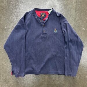 Vintage Y2k Chaps Ralph Lauren Size Large Navy Long Sleeve Crewneck Sweater